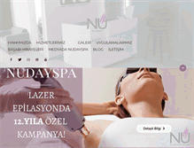 Tablet Screenshot of nudayspa.com